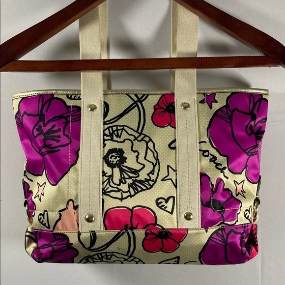 Vintage Coach Poppy Kyra Tote with Floral Pattern - Picture 9 of 17